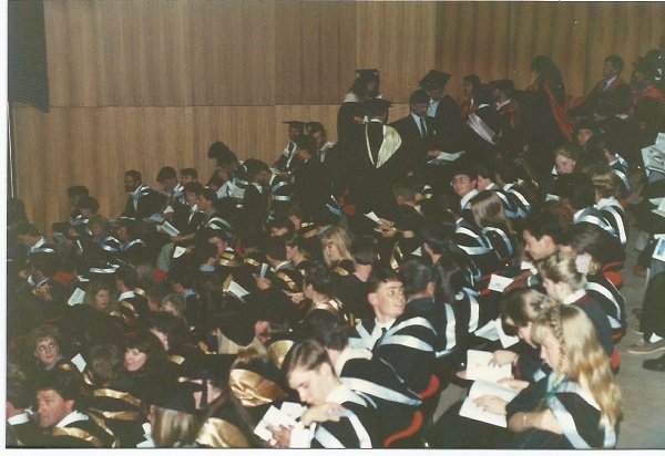 Before graduation 24 April 1991