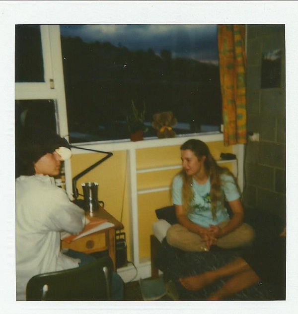 Cathy (pharmacy student), Joyce Cook (medicine student) at Christ College 1985