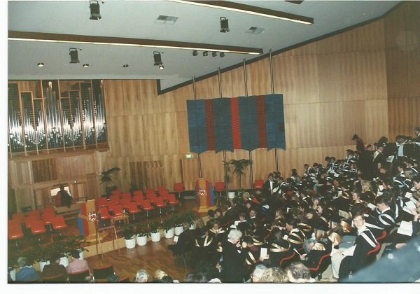 Just before the graduation ceremony 24 April 1991